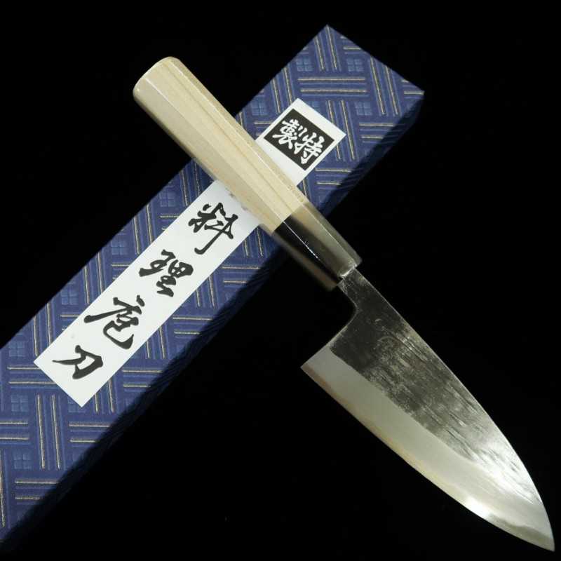 SUISIN Hecho por Kenji Togashi Forja negra Shirogami No.2 Cuchillo para jurel (120mm)