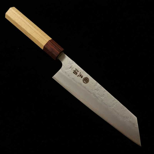 MIURA Acier Gin-san n°3 Inox Couteau Bunka Manche en zelkova (170 mm)