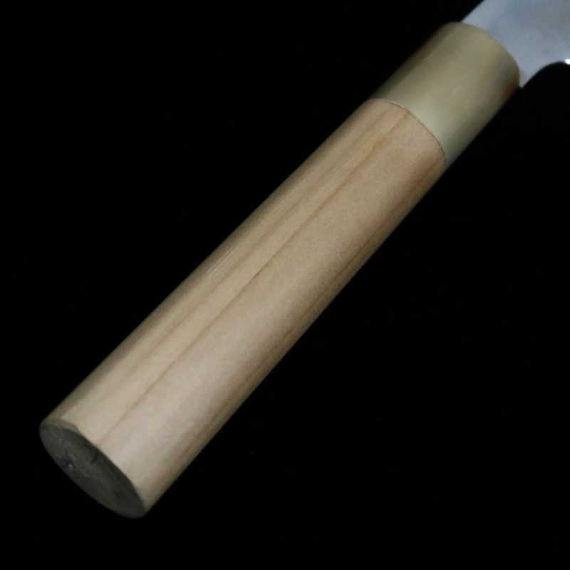 水野鍛錬所 MIZUNO TANRENJO 本焼 牛刀 青紙二号 鏡面仕上げ 朴八角柄 (240mm)