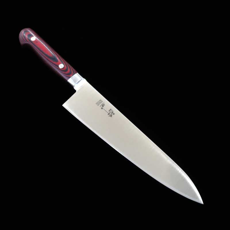 Gyuto SUISIN INOX PREMIUM mango micarta rojo/negro (210/240 mm)