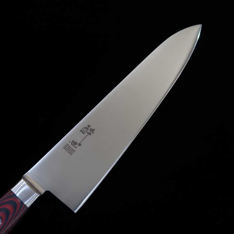 Gyuto SUISIN INOX PREMIUM mango micarta rojo/negro (210/240 mm)