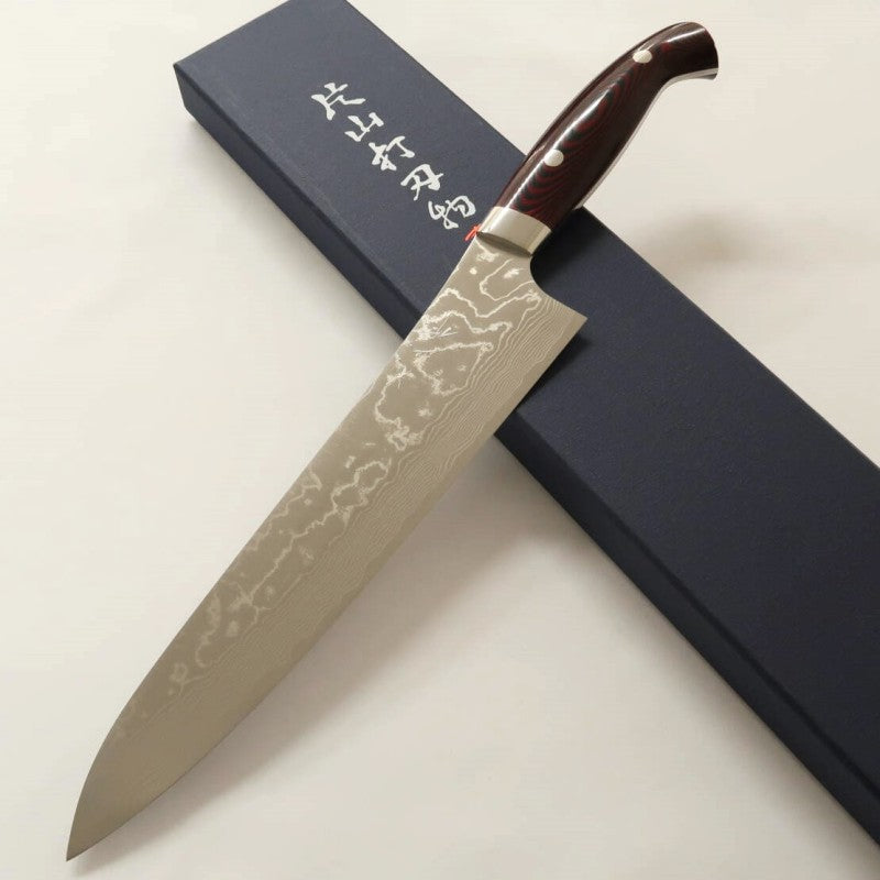 片山雄太 YUTA KATAYAMA ”暁” SG2 ダマスカス 牛刀 マイカルタ (210/240mm)