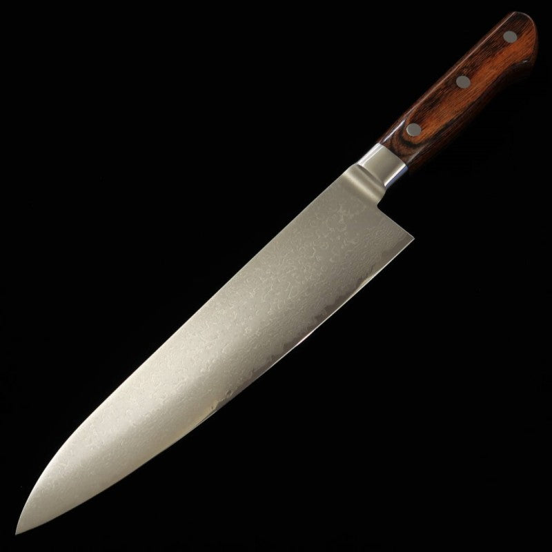 Kyoto KYOTO Serie de madera reforzada Gyuto AUS8 Damasco (180/210 mm)
