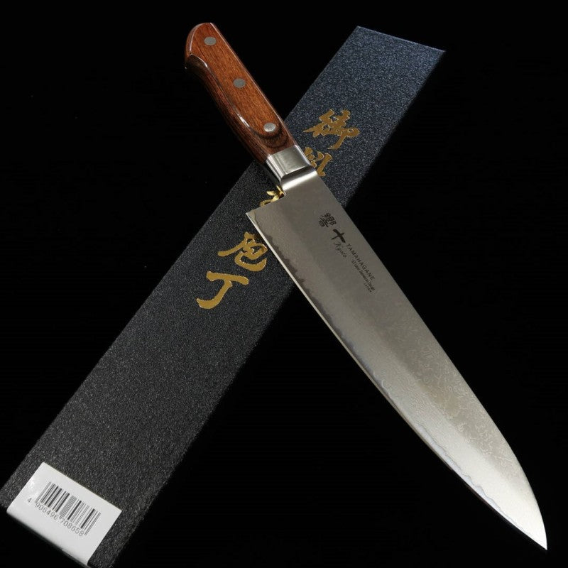 Kyoto KYOTO Serie de madera reforzada Gyuto AUS8 Damasco (180/210 mm)