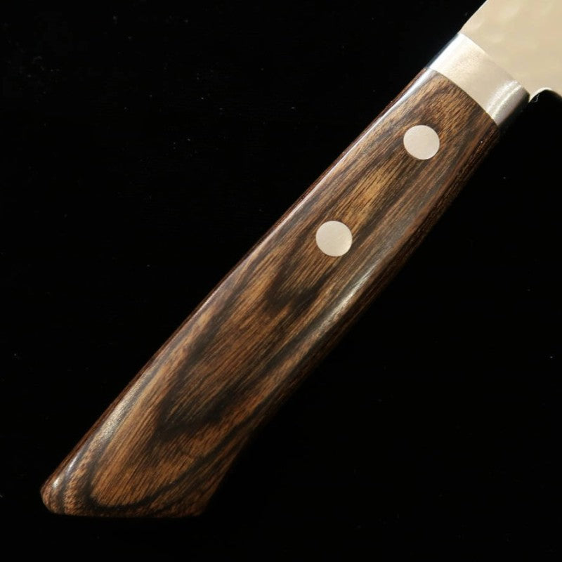 三浦 MIURA 牛刀 刻流 VG10 鎚目ダマスカス アッシュハンドル (180mm)