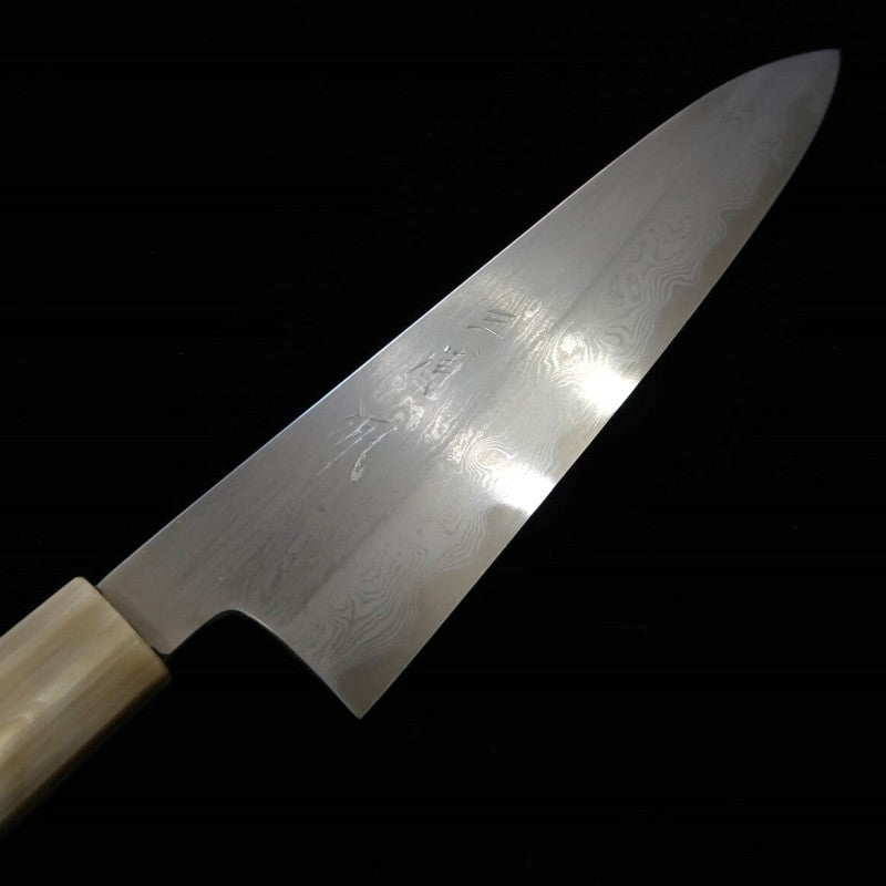 三浦佩 MIURA Obidama 牛刀 青紙一号 ダマスカス 黒檀八角柄 (210/240mm)