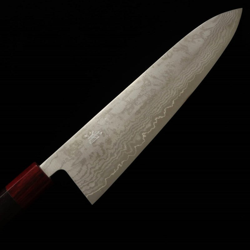 Gyuto MIURA VG10 Damasco cabo de jacarandá (240mm)