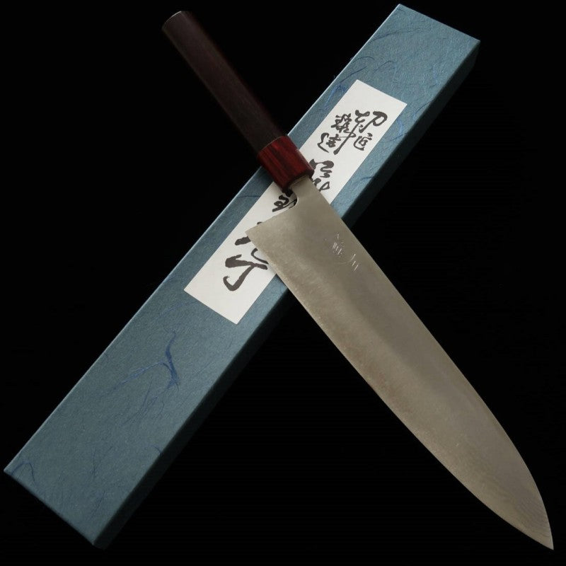 Gyuto MIURA VG10 Damasco cabo de jacarandá (240mm)