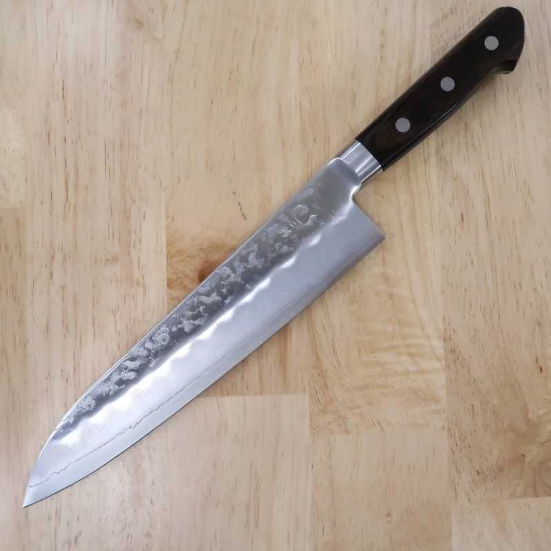 Gyuto MIURA Inox Ginsan Cabo de Madeira Marrom Escuro (210/240mm)