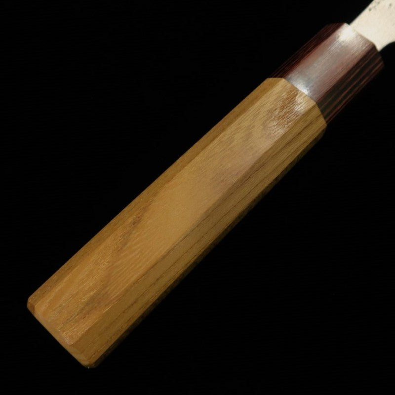 MIURA Gyuto Gin-san No.3 Nashiji Manche octogonal en zelkova (180 mm)