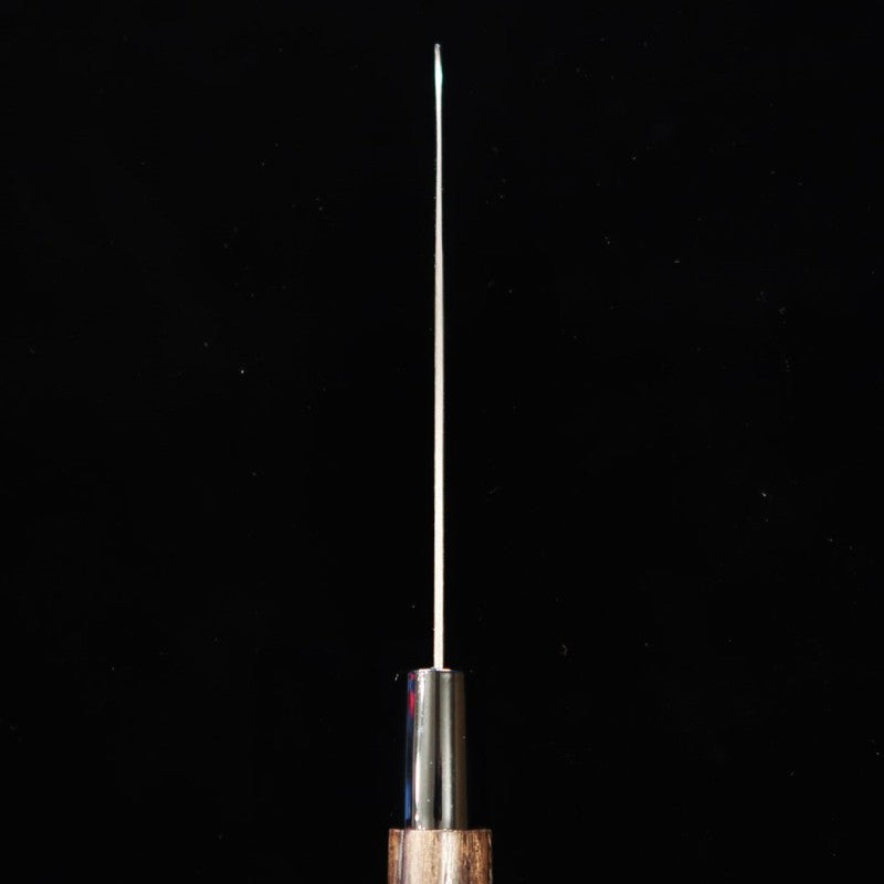 MIWA Gyuto Aogami No. 1 Black Finish Roasted Chestnut Handle (165mm)