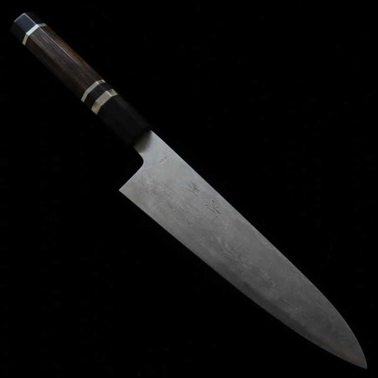 Gyuto Miura Knives Obidama VG10 Damascus Ebony Silver Wrap Handle (210/240mm)