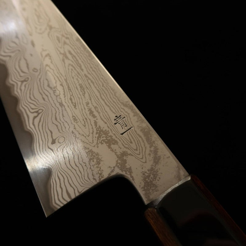 Gyuto KAGEKIYO Aogami No.1 Damasco cabo com lake (240mm)