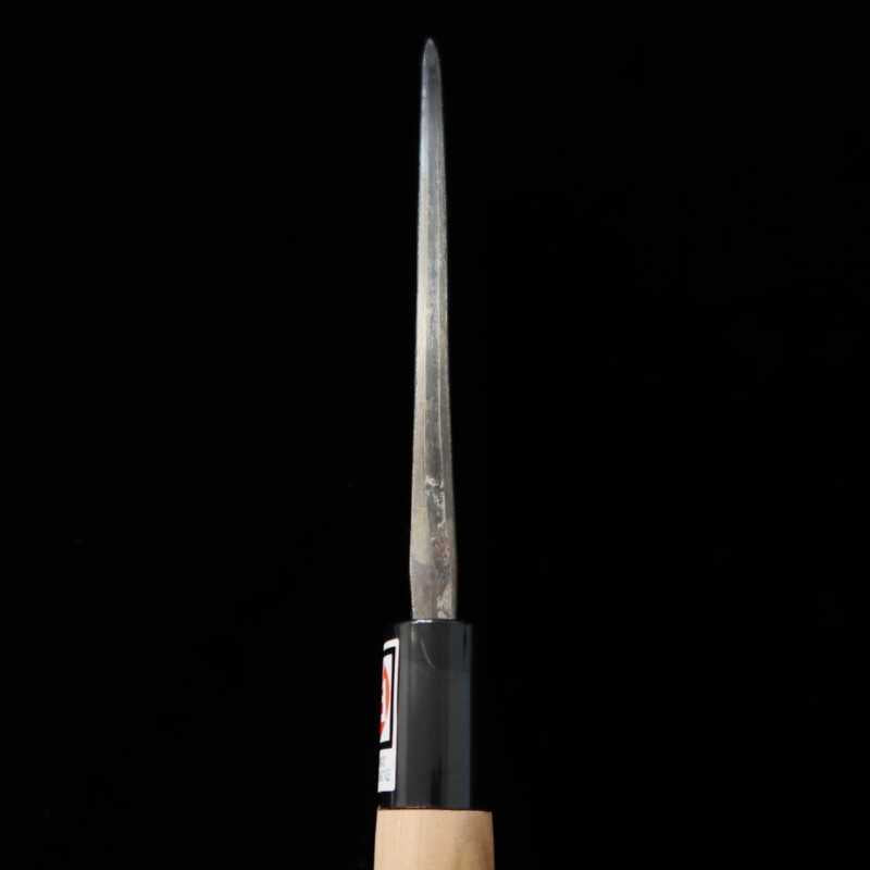 Ikenami Hamono IKENAMI HAMONO Shirogami No.1 inox manche cerisier Deba double biseau (130-180 mm)