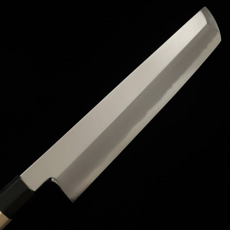 MIURA Couteau à hamo Shirogami No.2 Finition kamisori supérieure Manche octogonal en corne de buffle (300 mm)