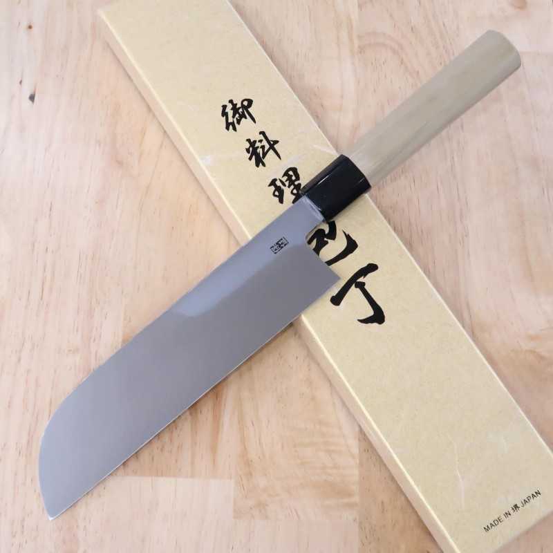 郷右馬允義弘YOSHIHIRO 青霞 青紙二号 鎌薄刃 朴八角柄 (210mm)