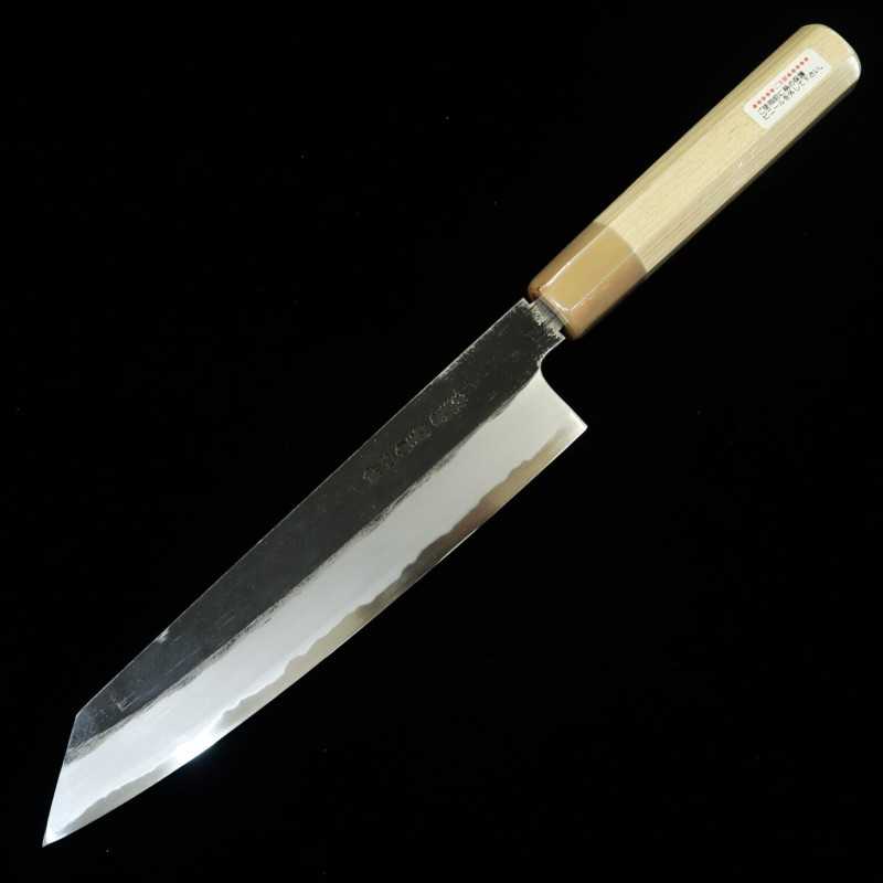 SUISIN Gyuto Kenji Togashi forge noire, acier blanc No.2, forme Ken (210/240mm)