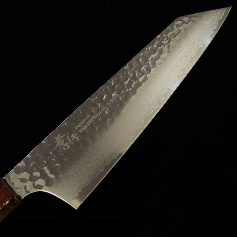 堺孝行 Sakai Takayuki 星連 剣型牛刀 VG10 33層ダマスカス 樫漆柄 (190mm)