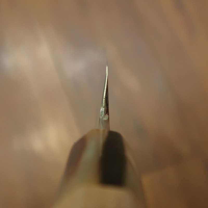 三浦 佩 MIURA Obidama 銀紙三号 鏡面切付柳刃 白水牛八角柄 左利き用 (270/300mm)