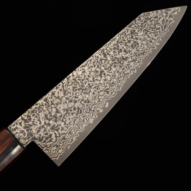 TOSHITAKA Kiritsuke ZDP Damasco - Black - mango de madera laminada negra (180mm)