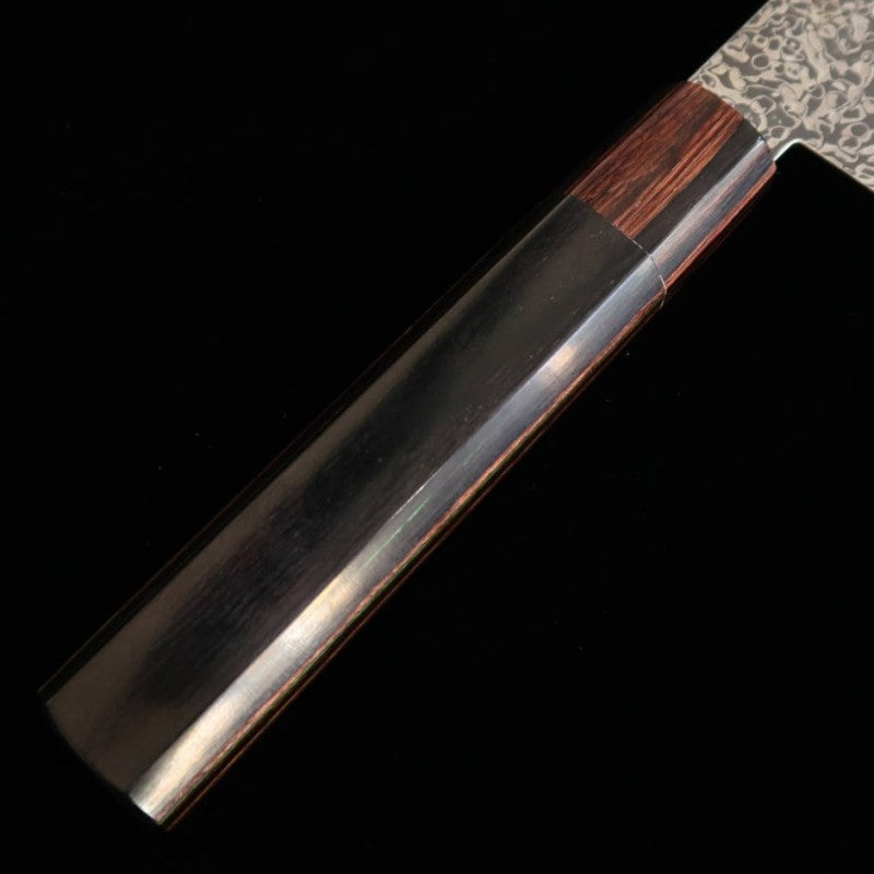 TOSHITAKA Kiritsuke ZDP Damasco - Black - mango de madera laminada negra (180mm)