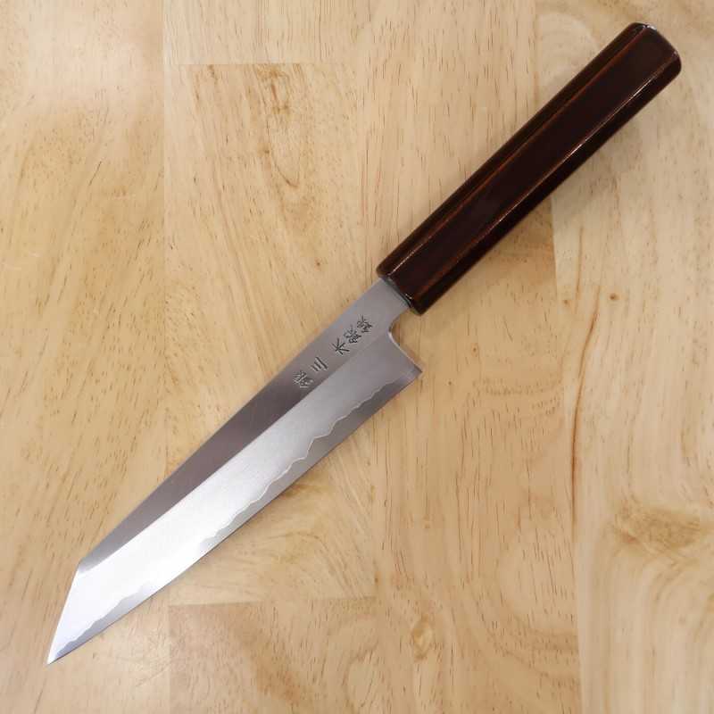 HADO GIN3 Kiritsuke Petty Manche octogonal en cerisier laqué (150 mm)