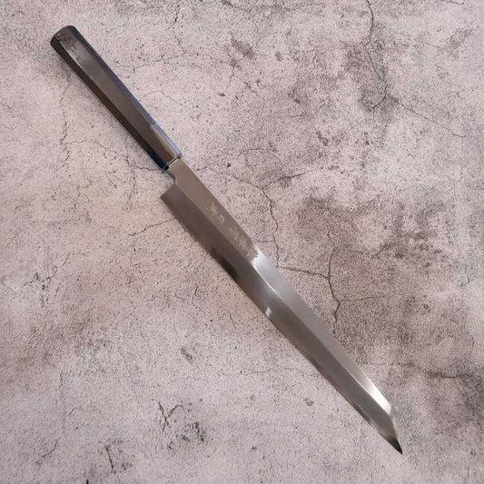 Yanagiba SAKAI TAKAYUKI White Tiger Shirogami No. 1 Kiritsuke Knife with Ebony Octagonal Handle (270/300mm)