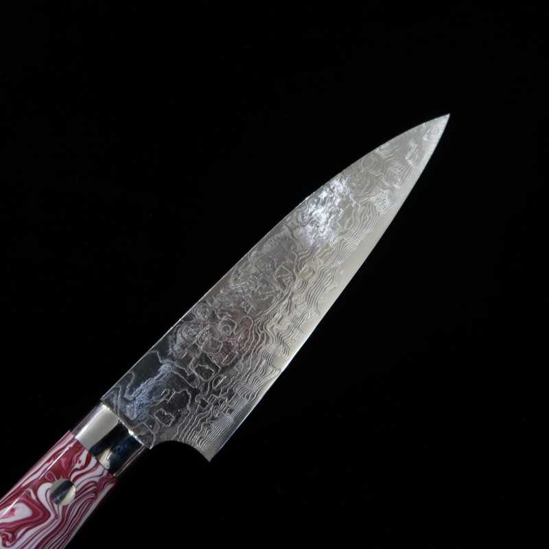 SAJI TAKESHI Petty R2 Diamond Finish Red & White Turquoise (135/150mm)