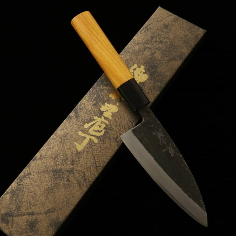 Deba MIURA aogami nº2, grosor 4 mm, mango de olmo (pequeño) (105/120 mm)