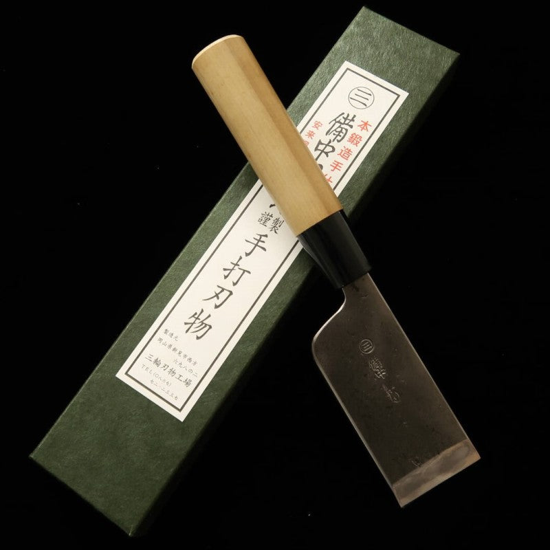 MIWA Leather Knife Shirogami No.1 Black (42mm)