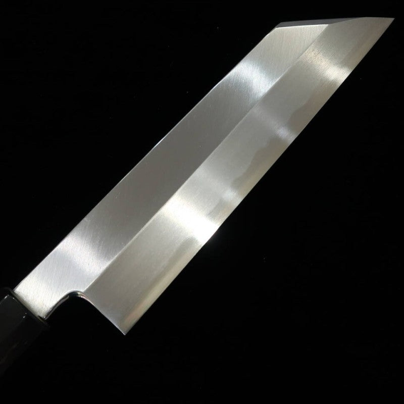 Nakiri MIURA Mukimono Knife, Aogami No. 2, Magnolia, Buffalo Octagonal Handle (180mm)