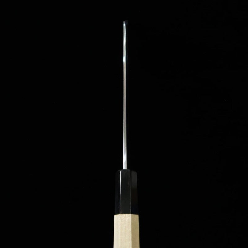 Nakiri MIURA Mukimono Knife, Aogami No. 2, Magnolia, Buffalo Octagonal Handle (180mm)