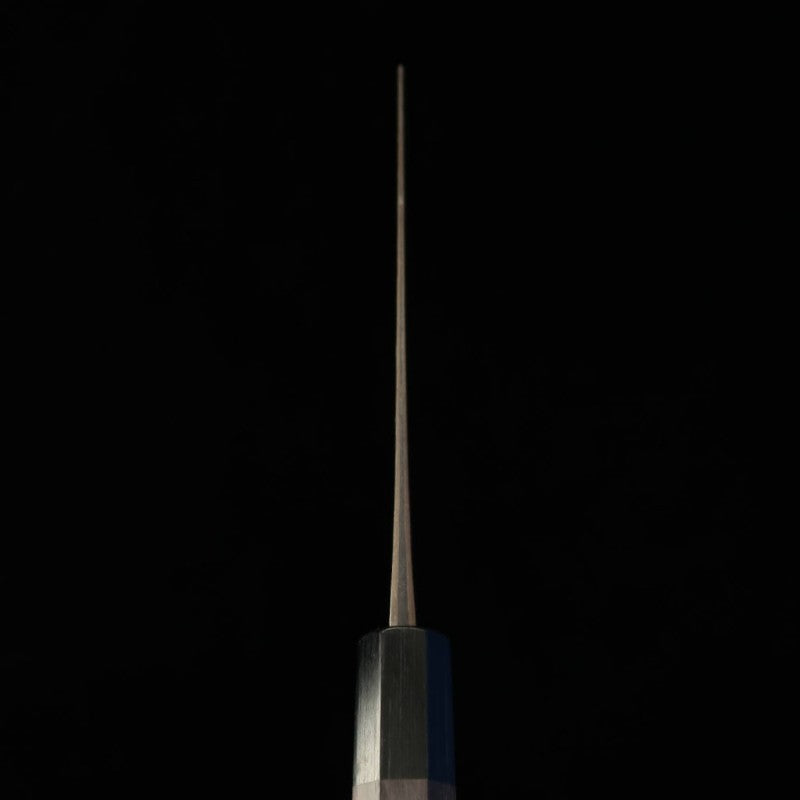 ANRYU Nakiri Aogami Super Martillado Acabado Negro Mango Octogonal de Palisandro (165 mm)