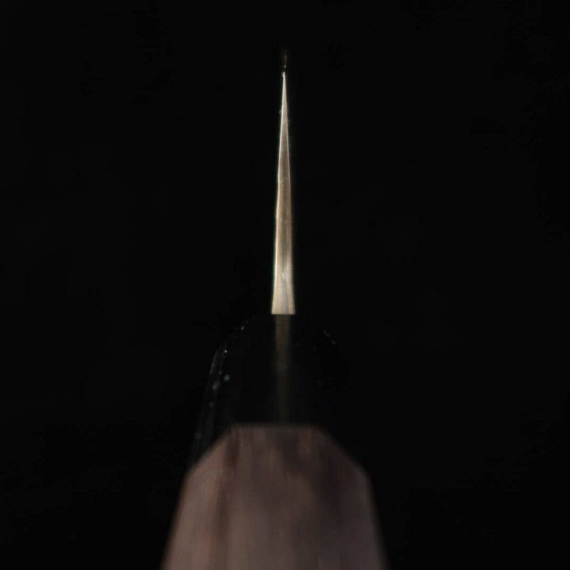 ANRYU Nakiri Aogami Super Martillado Acabado Negro Mango Octogonal de Palisandro (165 mm)