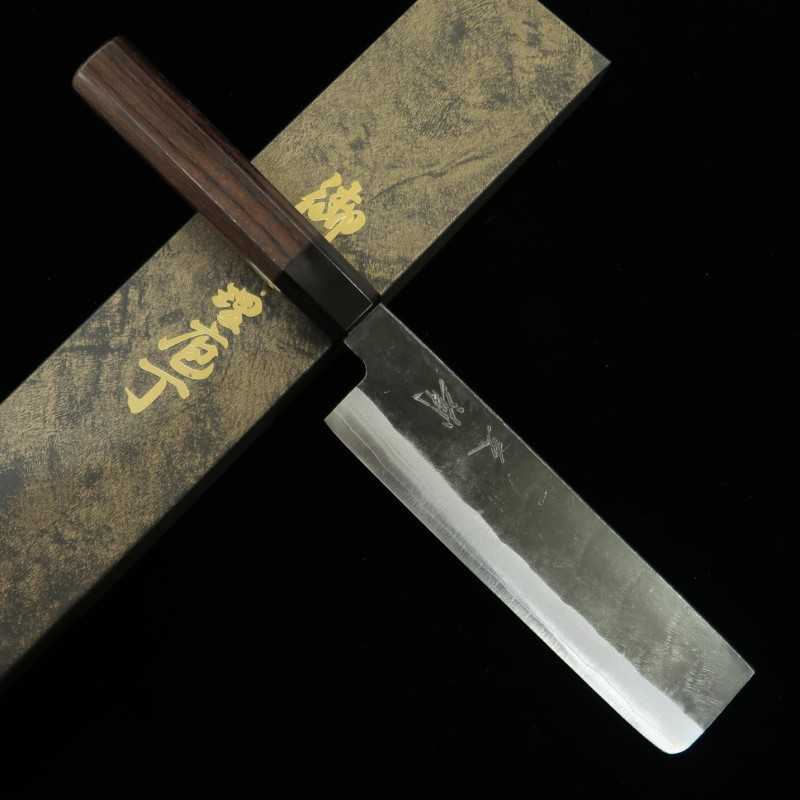 Nakiri MIURA Aogami super cabo em jacarandá (165mm)