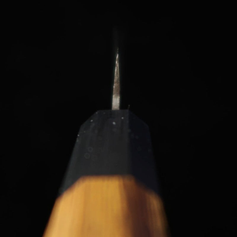 HIDARI YORIMITSU Petty, Aogami #1, forja negra, mango de palo fierro (160mm)