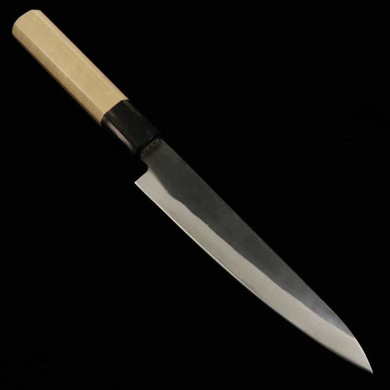 Miura – Petty Blue Paper n°1, revêtement inox, finition kuro-uchi, manche octogonal en magnolia (150 mm)