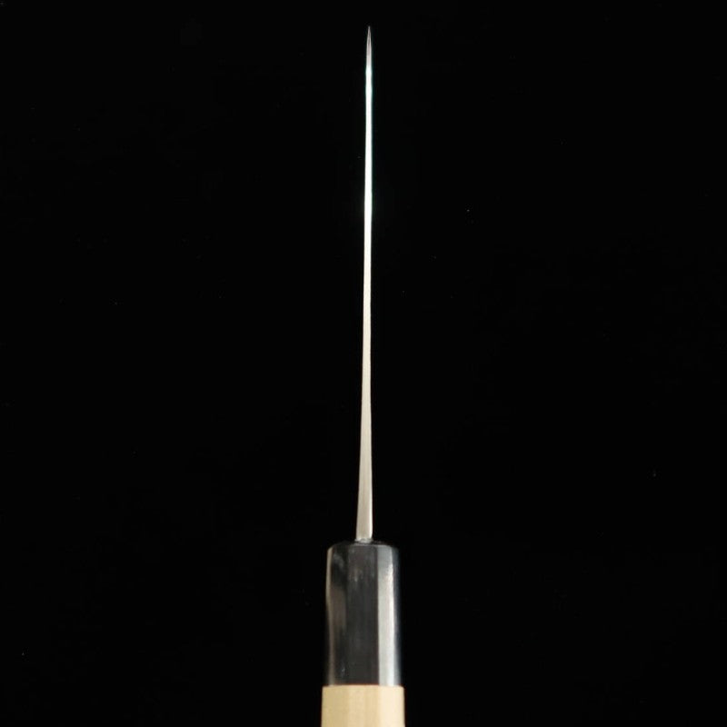 Miura – Petty Blue Paper n°1, revêtement inox, finition kuro-uchi, manche octogonal en magnolia (150 mm)