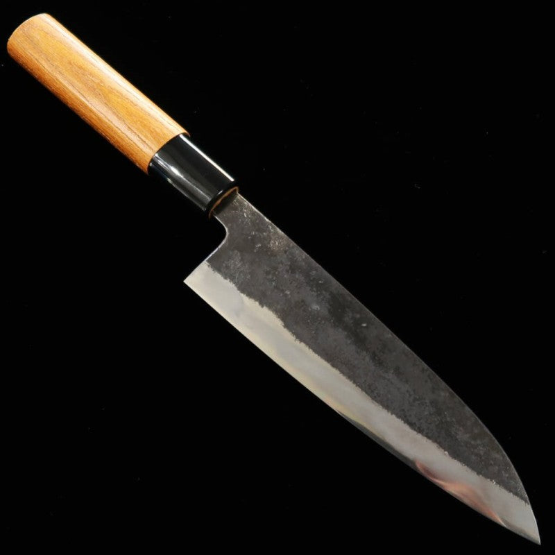 MIWA Petty Aogami No. 1 Black Finish Zelkova Handle (140mm)