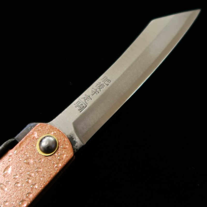 HIGONOKAMI em Aogami Warikomi Respingos de Água na cor marrom (72mm)