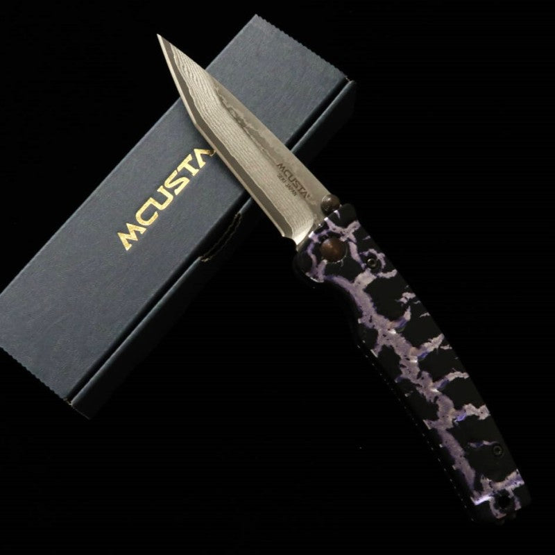 MCUSTA édition limitée Infinity 004 Purple Haze Damascus MC-004DCD12 (85 mm)