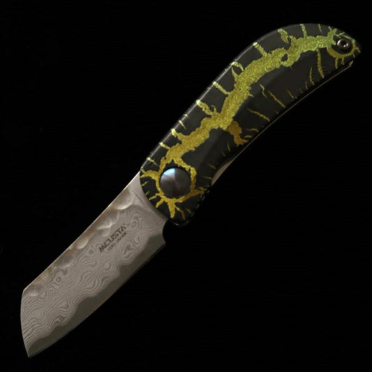Canivete MCUSTA edição limitada Infinity 021 Energy Hammered Damascus (45mm)