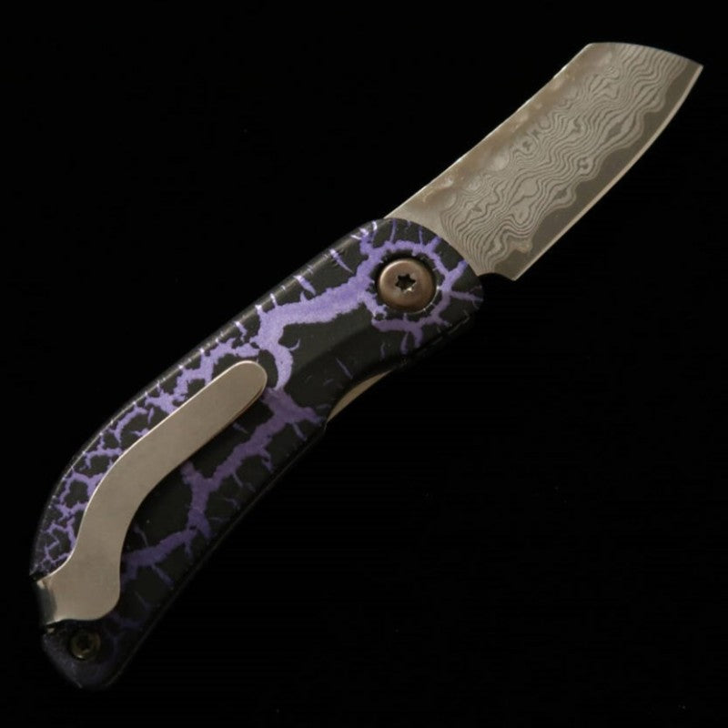 MCUSTA limited edition Infinity 021 Purple Haze Hammered Damascus MC-021DHD12 (45mm)