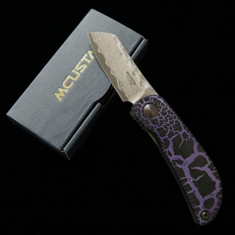 MCUSTA limited edition Infinity 021 Purple Haze Hammered Damascus MC-021DHD12 (45mm)