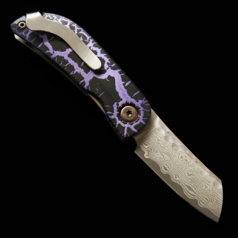 MCUSTA limited edition Infinity 021 Purple Haze Hammered Damascus MC-021DHD12 (45mm)