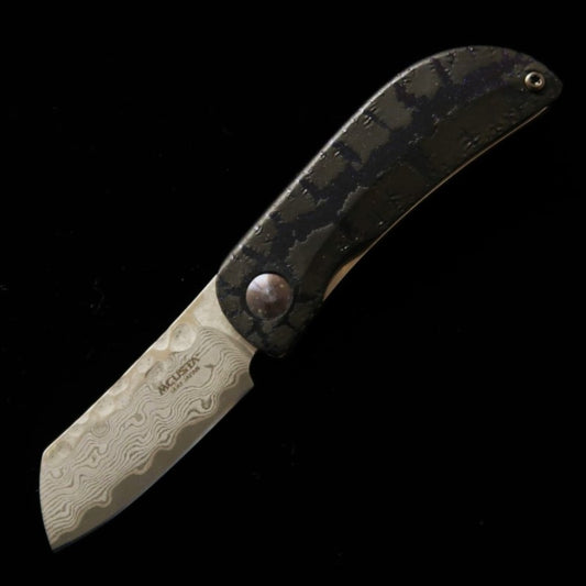 Canivete MCUSTA edição limitada Infinity 021 Zone Hammered Damascus (45mm)