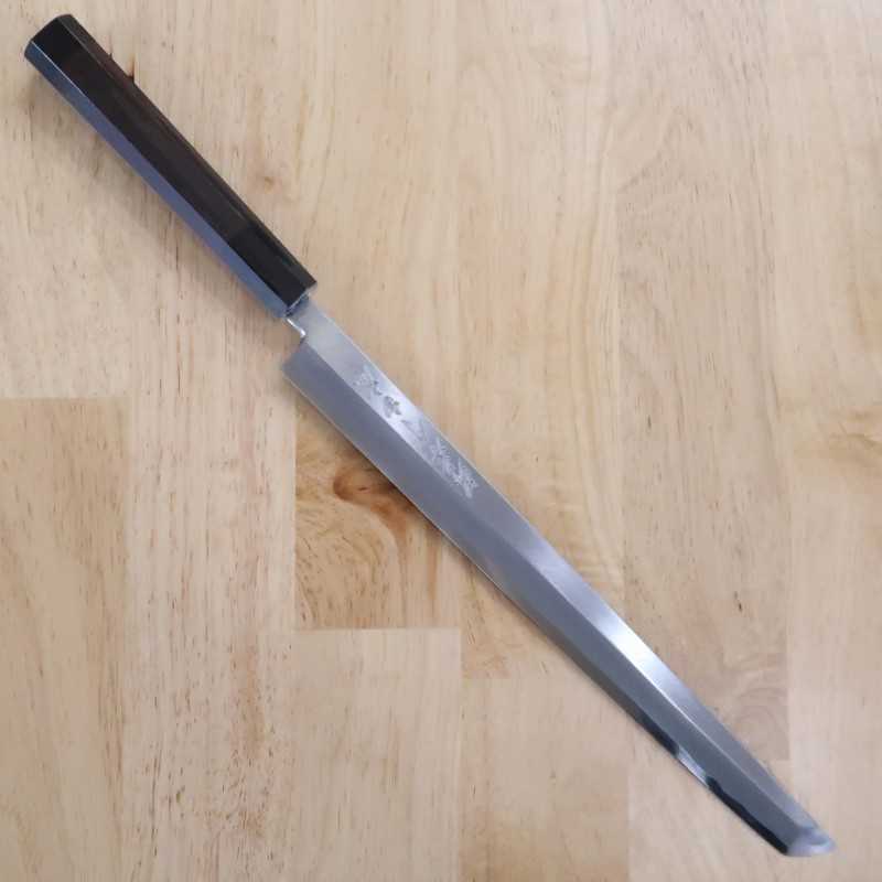 Takohiki Sakai Takayuki Shirogami nº 1 cabo octogonal de ébano (270/300 mm)