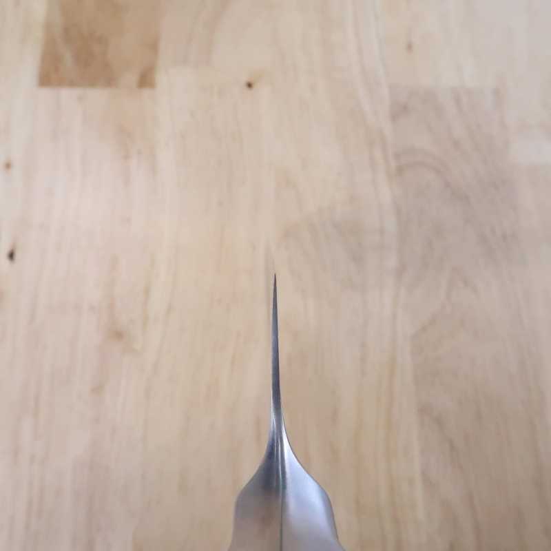 GLESTAIN tipo M mango todo de acero inoxidable Santoku (170mm)