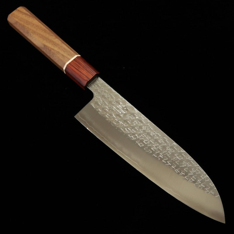 Santoku Miura Inox SG2  martelada Cabo de nogueira (170mm)