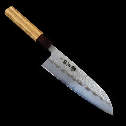 Santoku MIURA Ginsan stainless steel with Zelkova Handle (165mm)